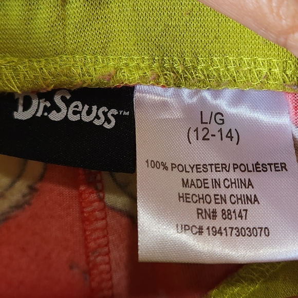 Dr. Seuss Grinch Christmas pajama capri pants women's size Large - Picture 6 of 6